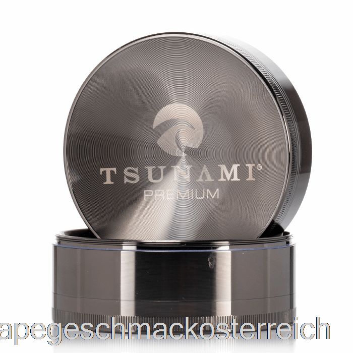 Tsunami 3,9 Zoll 4-teiliger Versenkter Top-Grinder Gunmetal (100 Mm) Vape-Geschmack